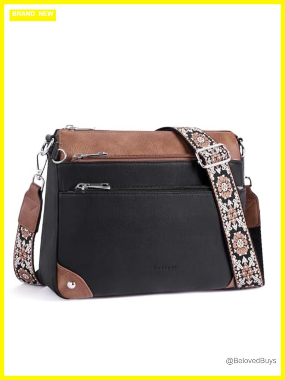 PU Leather Crossbody Bag Women RFID Travel Handbags Medium Shoulder Purse